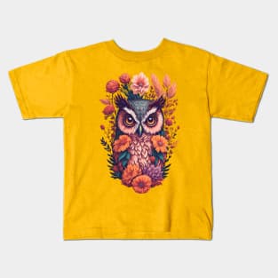 Retro Owl Kids T-Shirt